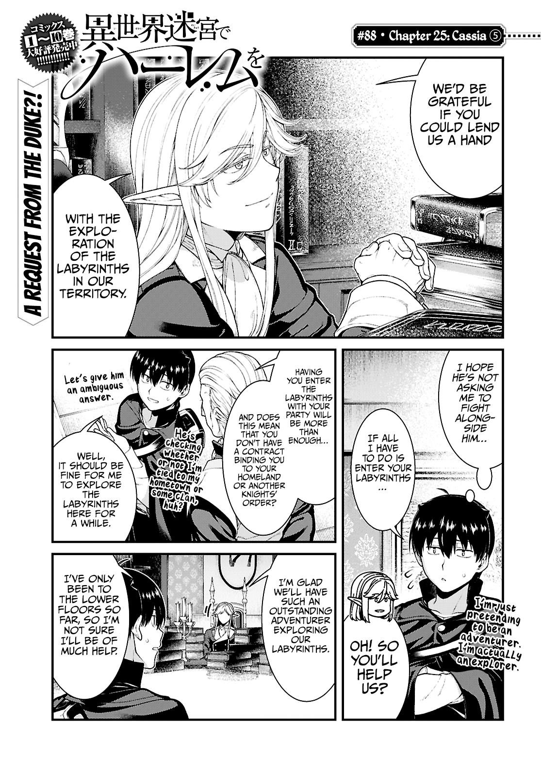 Isekai Meikyuu de Harem wo - Chapter 88 [photo 1] - MangaPorn
