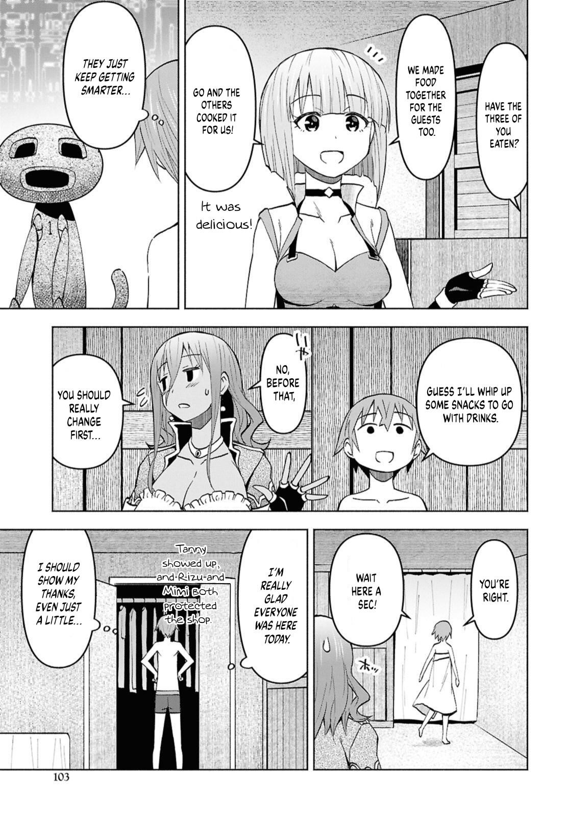 Dungeon Tou de Yadoya wo Yarou! Souzou Mahou wo Moratta Ore no Hosoude Hanjouki - Chapter 49 [photo 4] - MangaPorn