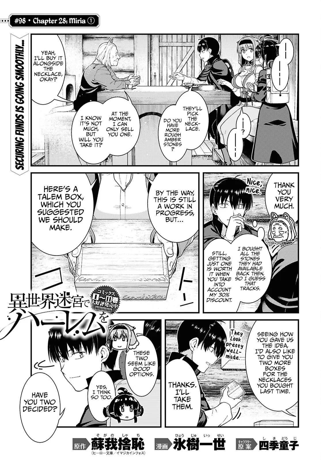 Isekai Meikyuu de Harem wo - Chapter 98 [photo 2] - MangaPorn