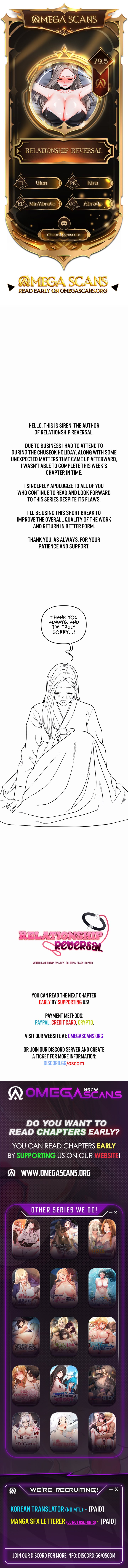 Relationship Reversal - Chapter 79.5 [photo 1] - MangaPorn